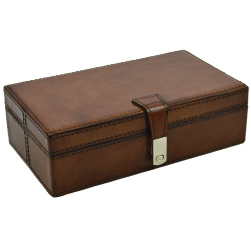 Kundra Etsy Rectangular Leather Accessories Box | Temple & Webster