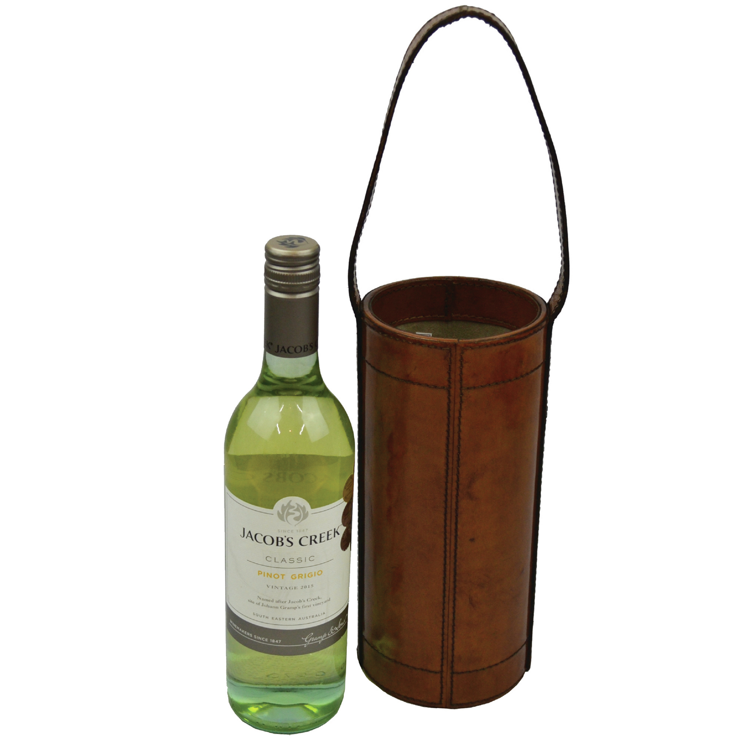 Lafite Single Leather Wine Carrier
