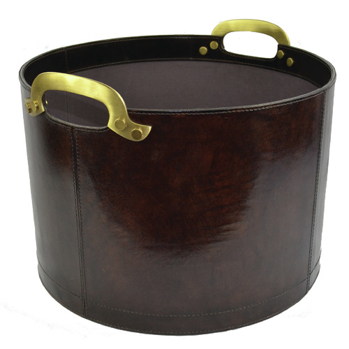 Kundra Leather Storage Basket & Reviews | Temple & Webster