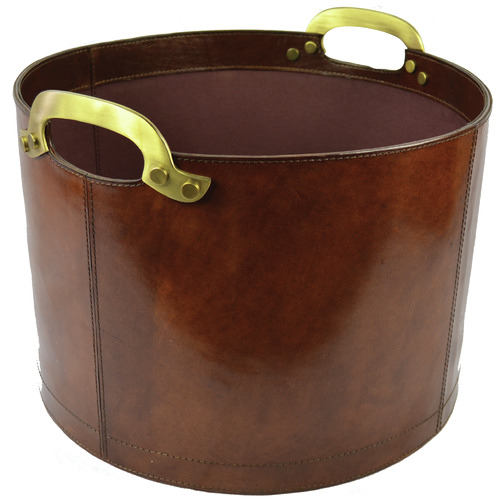 Leather Storage Basket | Temple & Webster