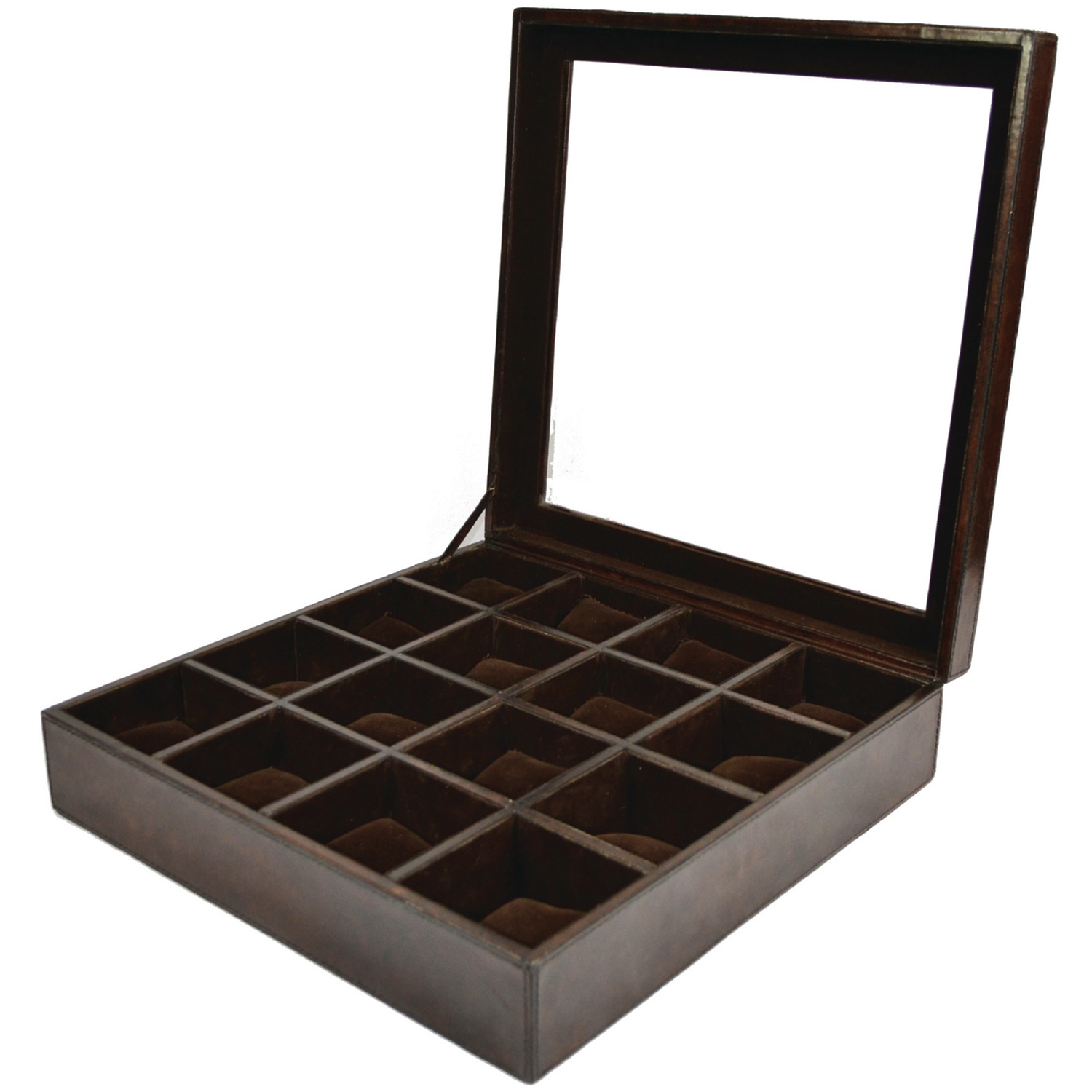 Melvita 16 Slot Leather Watch Holder