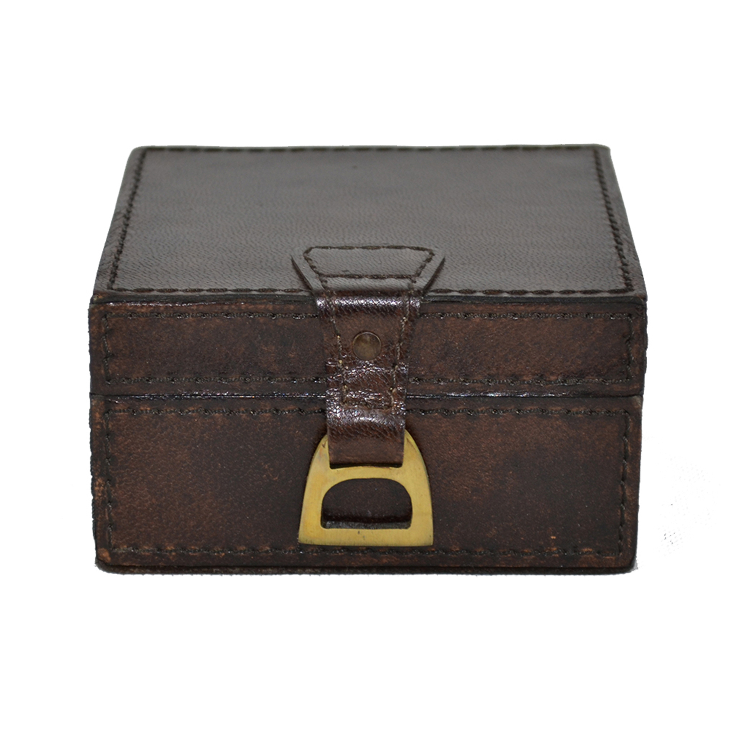 Buffalo Leather Pin Holder with Stirrup