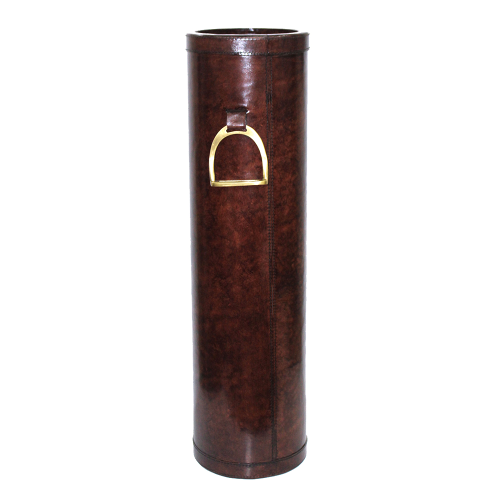 Buffalo Leather Walking Stick Holder with Stirrup