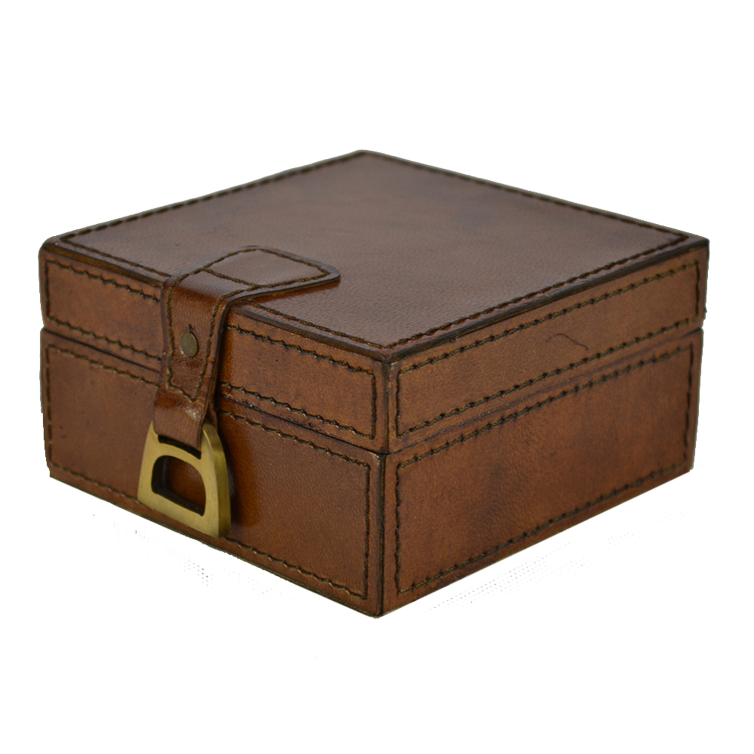 Buffalo Leather Pin Holder with Stirrup