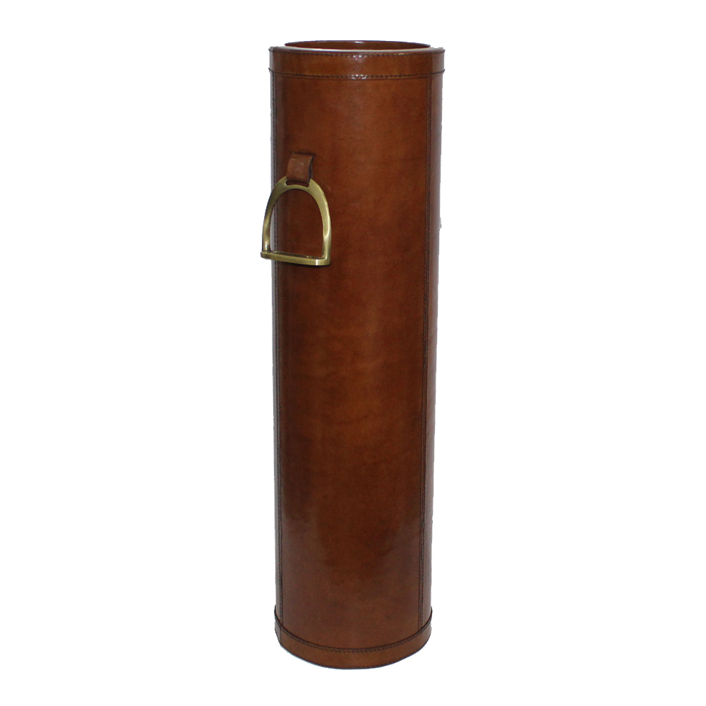 Buffalo Leather Walking Stick Holder with Stirrup