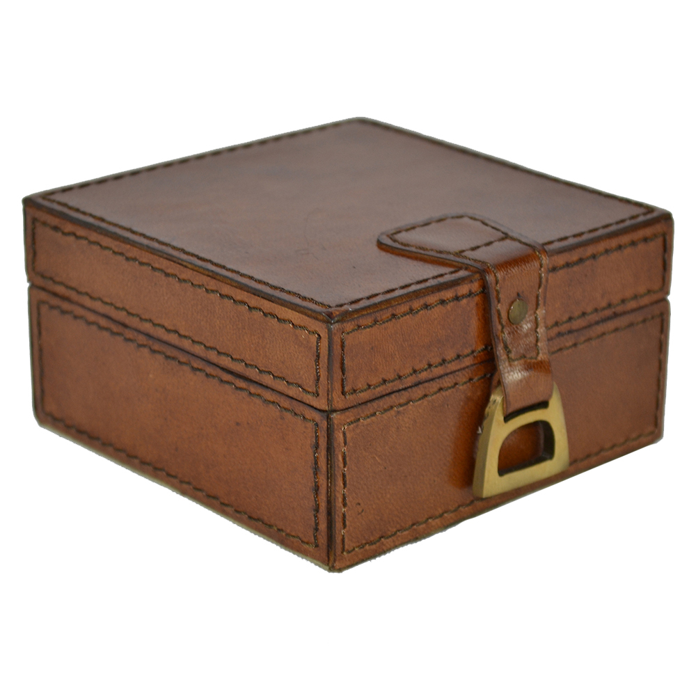 Buffalo Leather Pin Holder with Stirrup