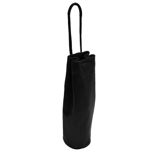 Black Cow Leather Wine Holder