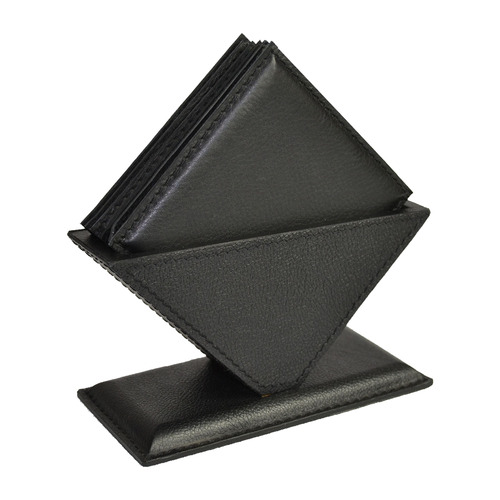 Kundra 6 Piece Black Leather Coaster Sets Temple & ster