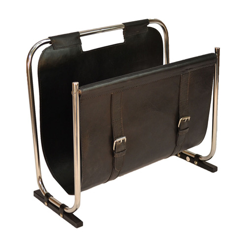 Leather Magazine Rack