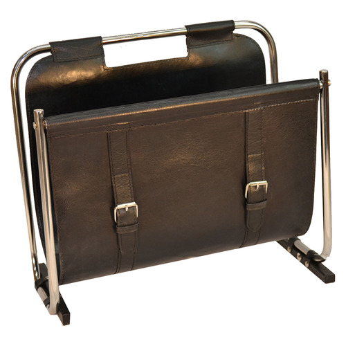 Leather Magazine Rack