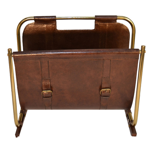 Leather Magazine Rack