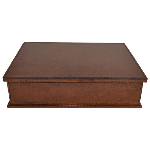 Large Leather Hip Flask