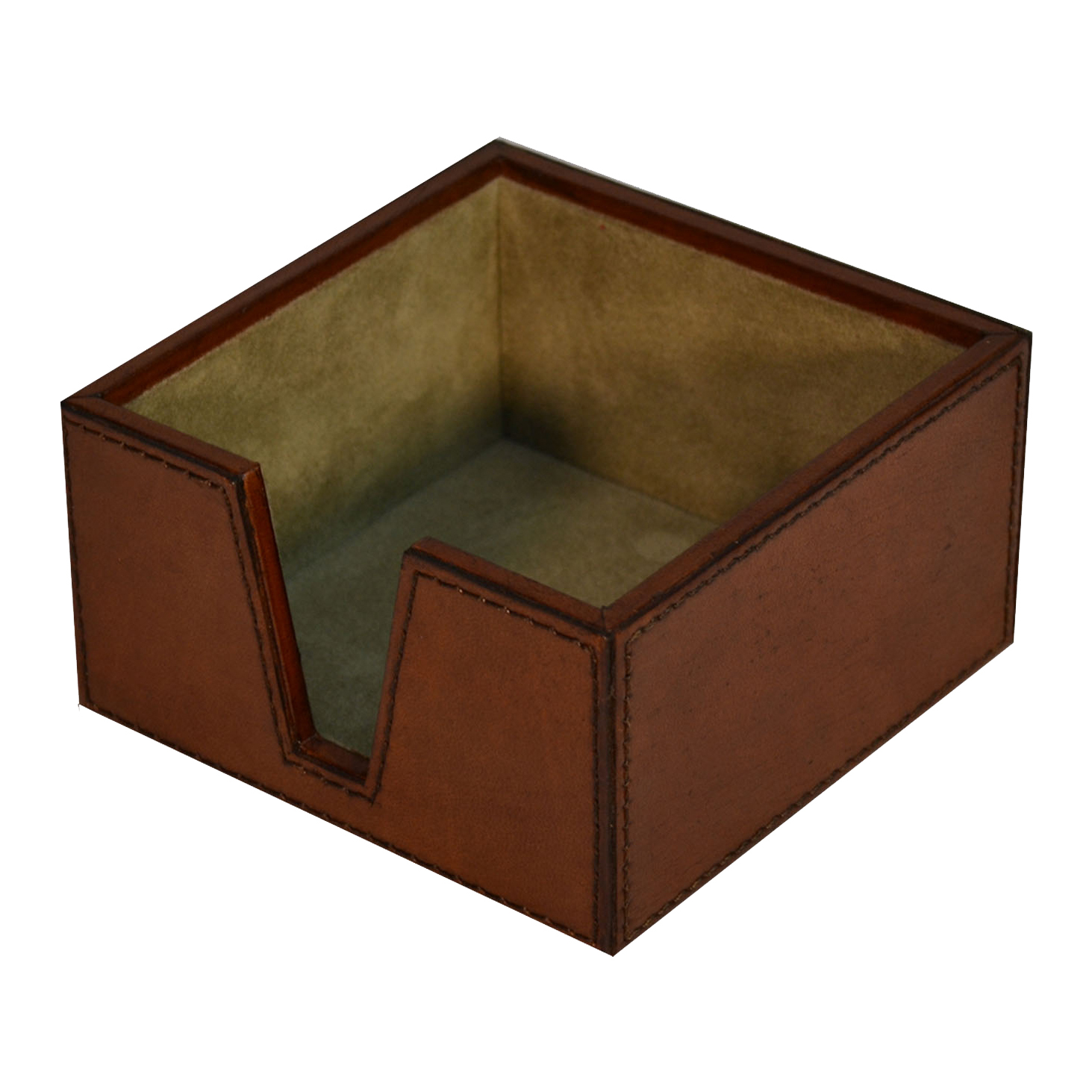 Tan Leather Notepad Holder