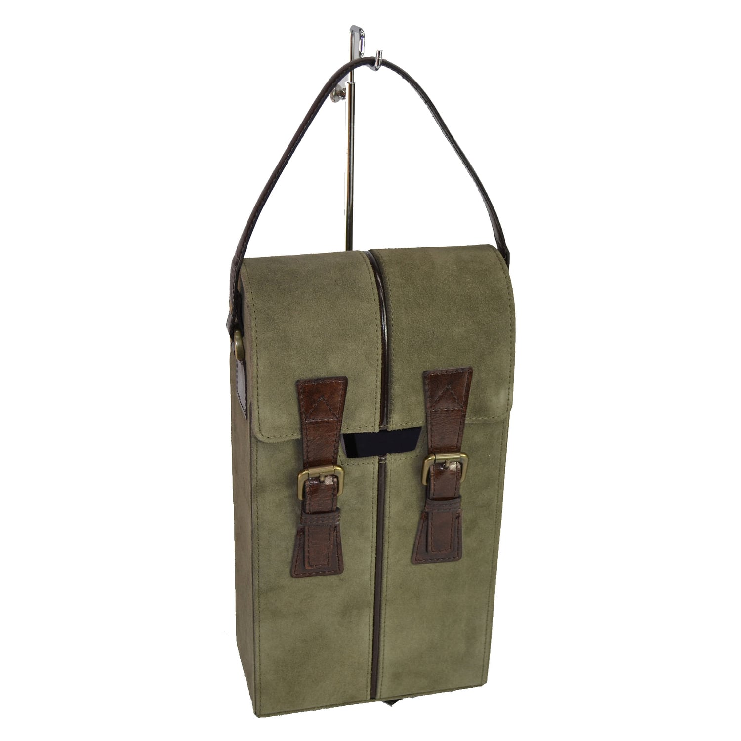 Leather Double Wine Holder