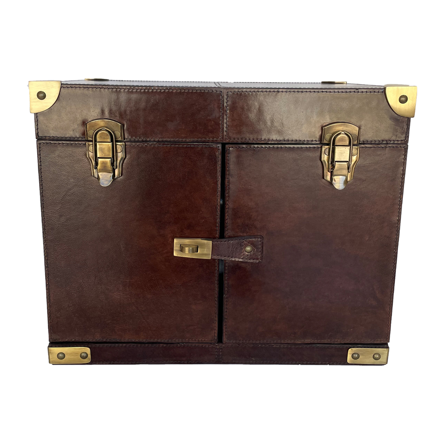 45cm Leather Drinks Trunk