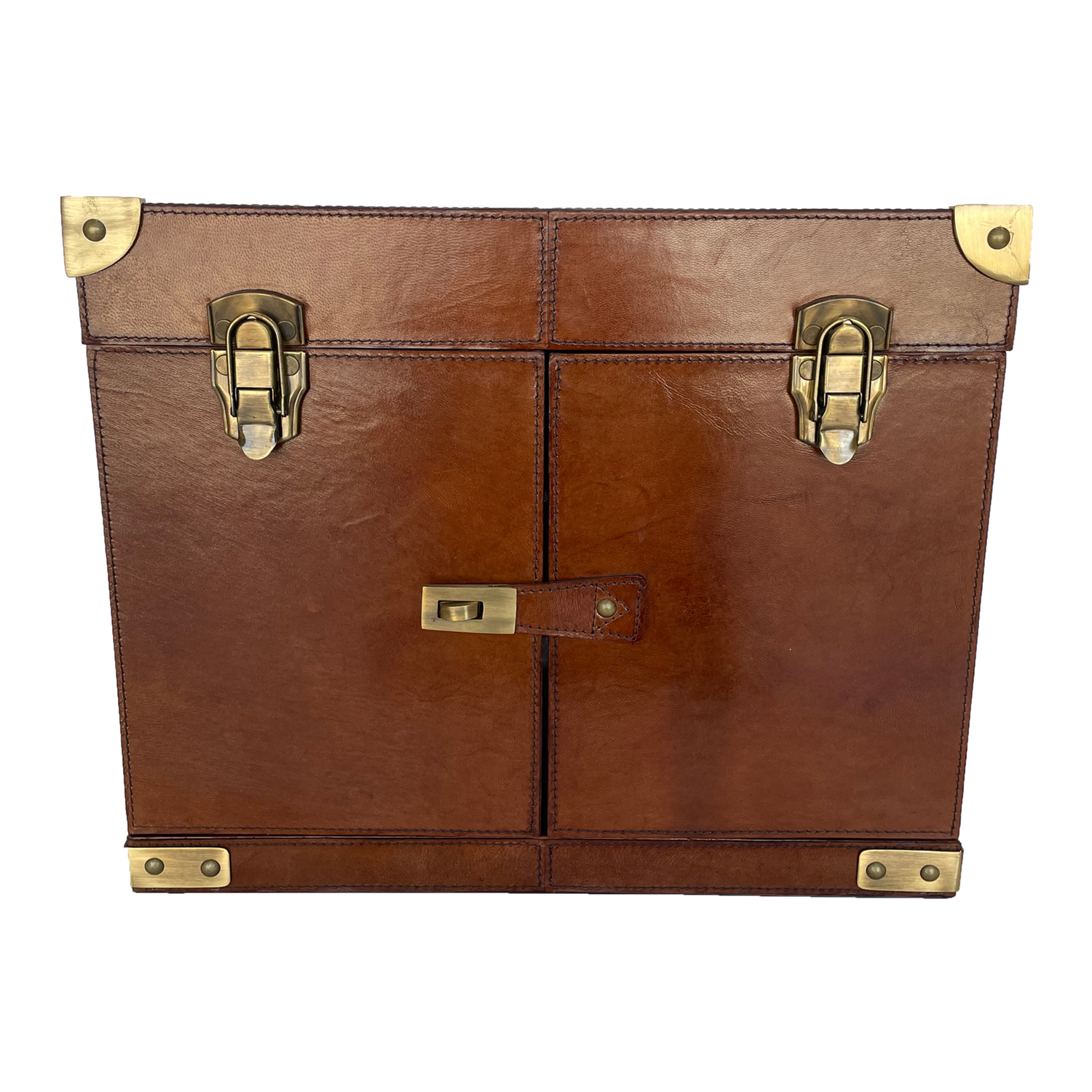45cm Leather Drinks Trunk