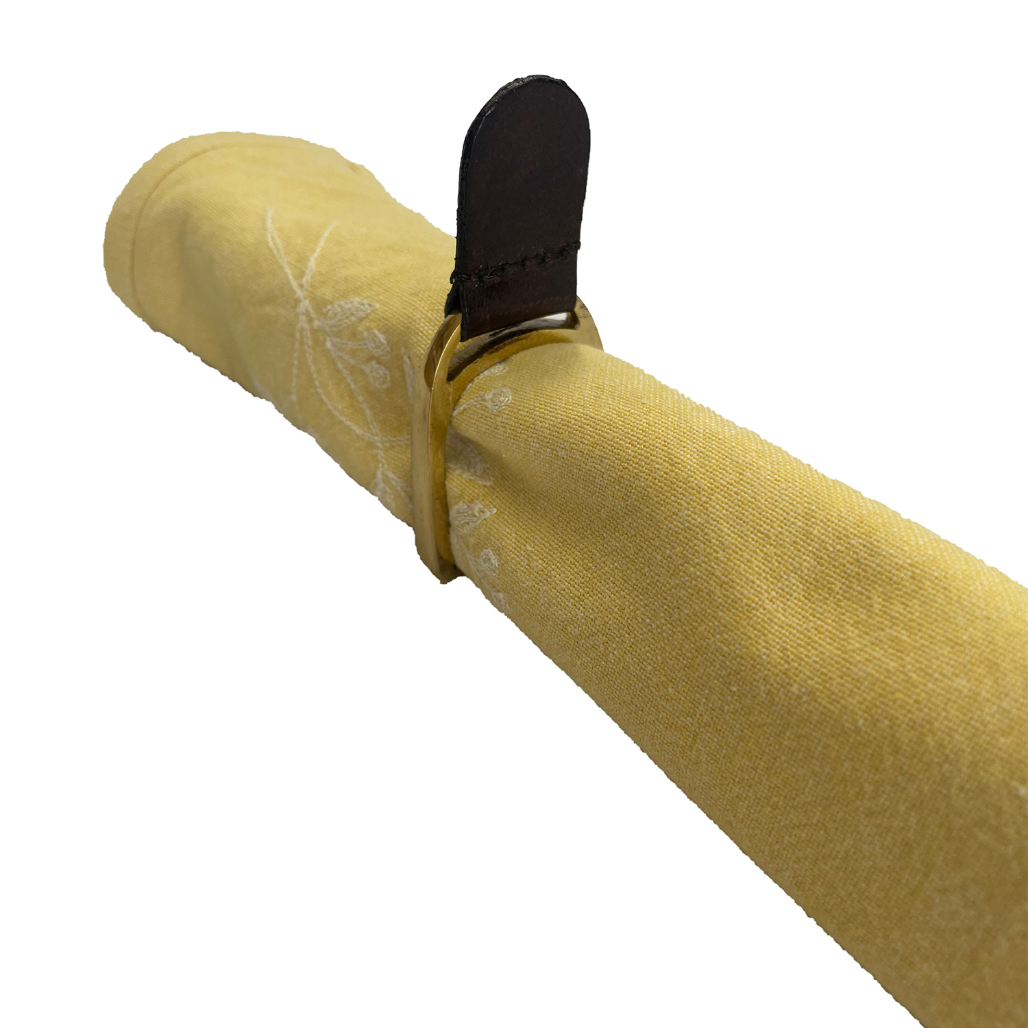 Dark Leather Napkin Ring