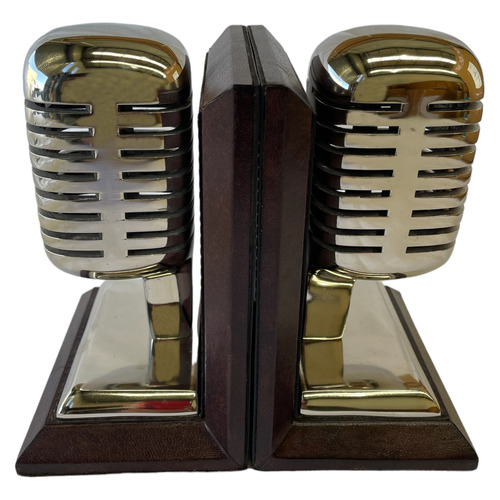 Equestrian Retro Mic Bookends