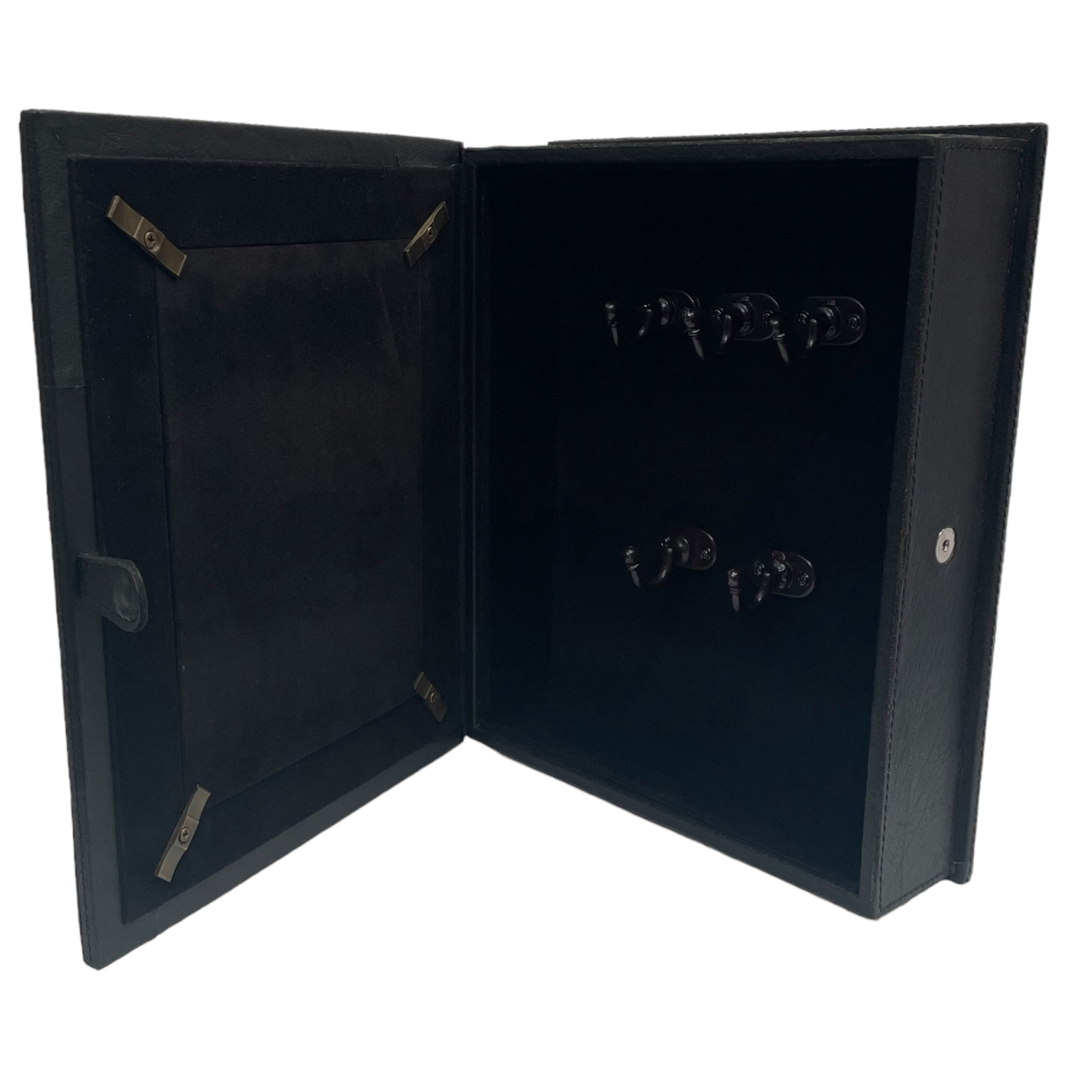 Decor Leather Key Holder Box with 5 Hooks