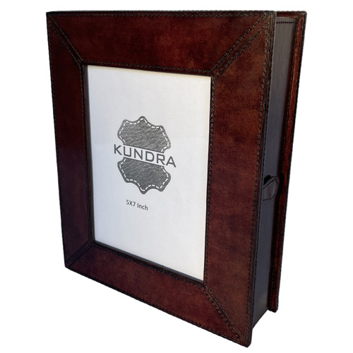 Decor Leather Key Holder Box with 4 Hooks