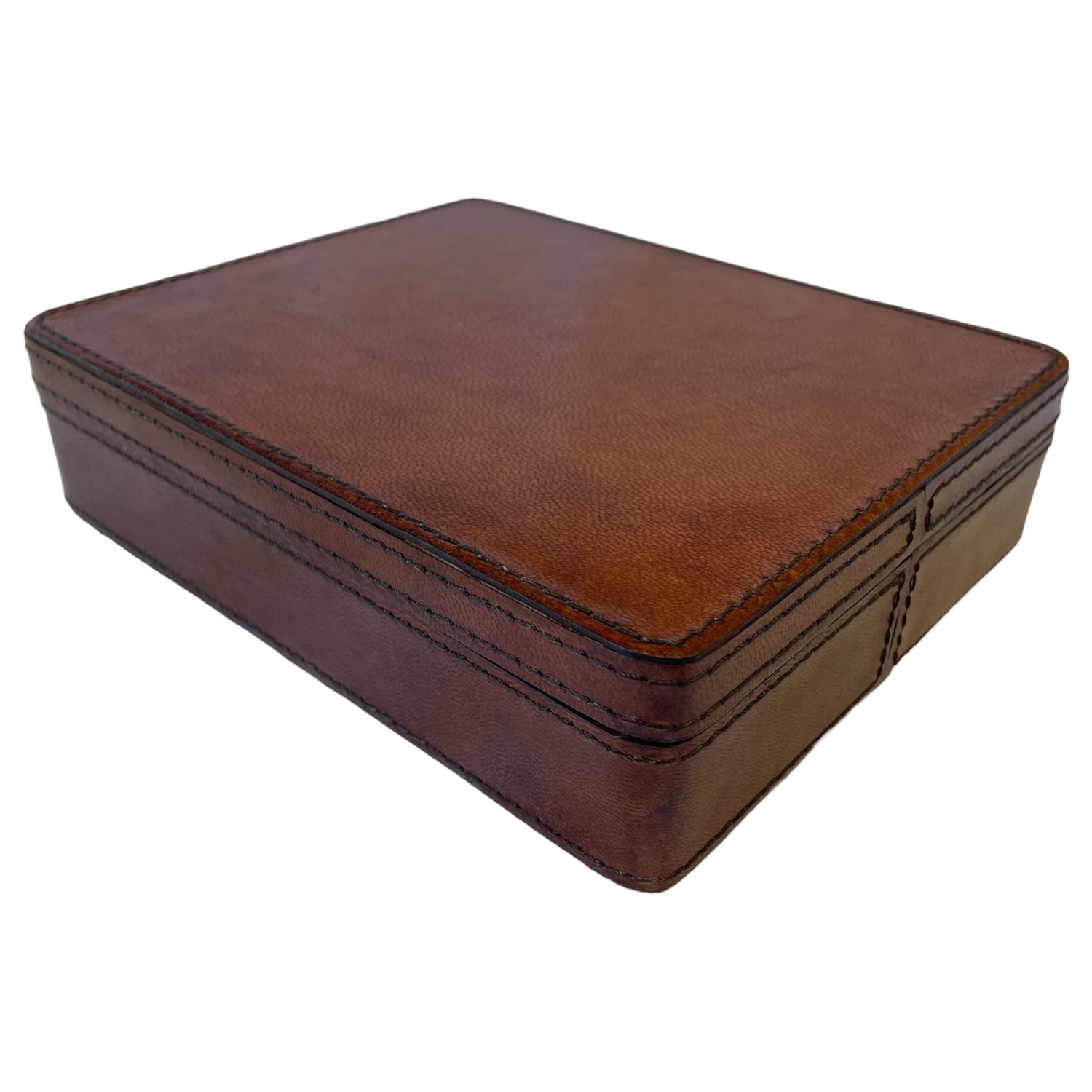 Tan Bar 4 Slot Cigar Box