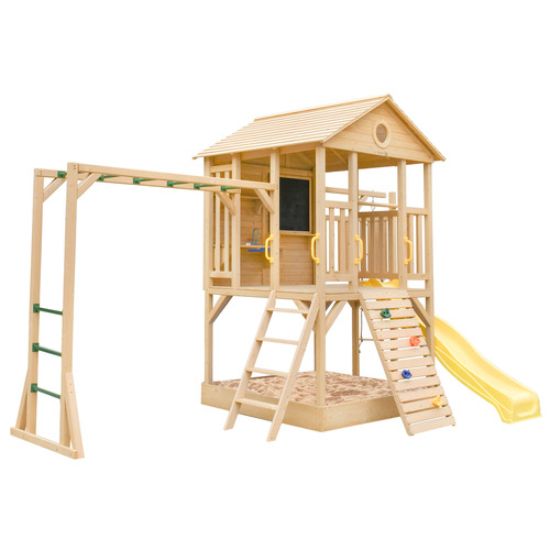 cheap wooden playhouse with slide