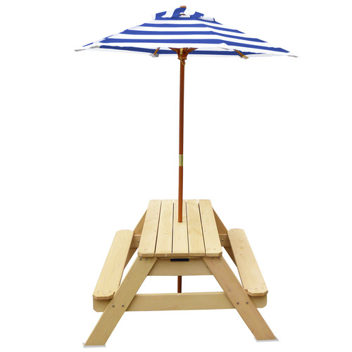 Lifespan Kids Sunrise Sand & Water Picnic Table with Umbrella Temple