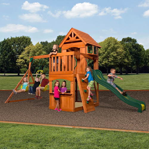 Backyard Discovery Atlantis Cedar Wood Play Centre | Temple & Webster