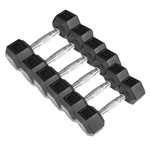 6 Piece Cortex 1kg to 3kg Hex Dumbbell Set