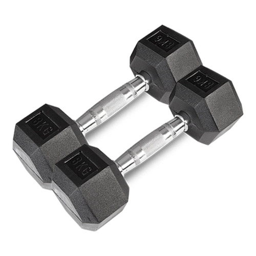 8 Piece Cortex 56kg Hex Fixed Dumbbell Set