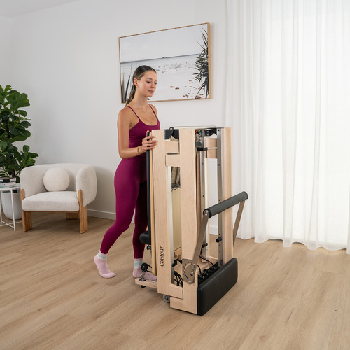 Stellar-Maple-Wood-Pilates-Reformer-Bed