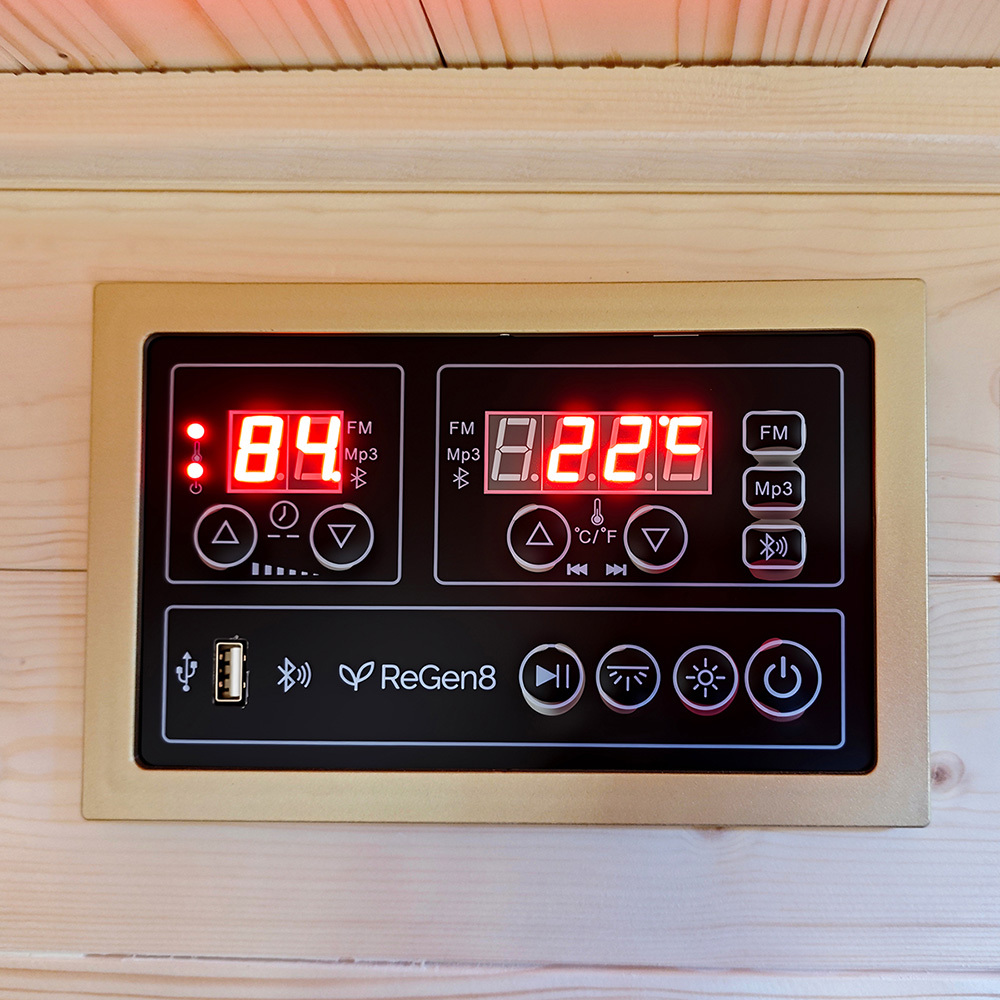 220cm Hestia Spruce Wood Infrared Sauna