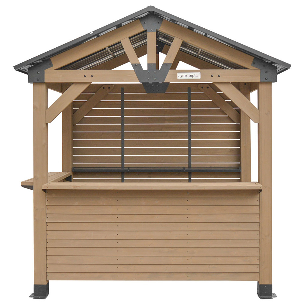 2.7m Igor Cedar Wood Gazebo Bar