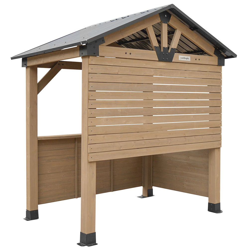 2.7m Igor Cedar Wood Gazebo Bar