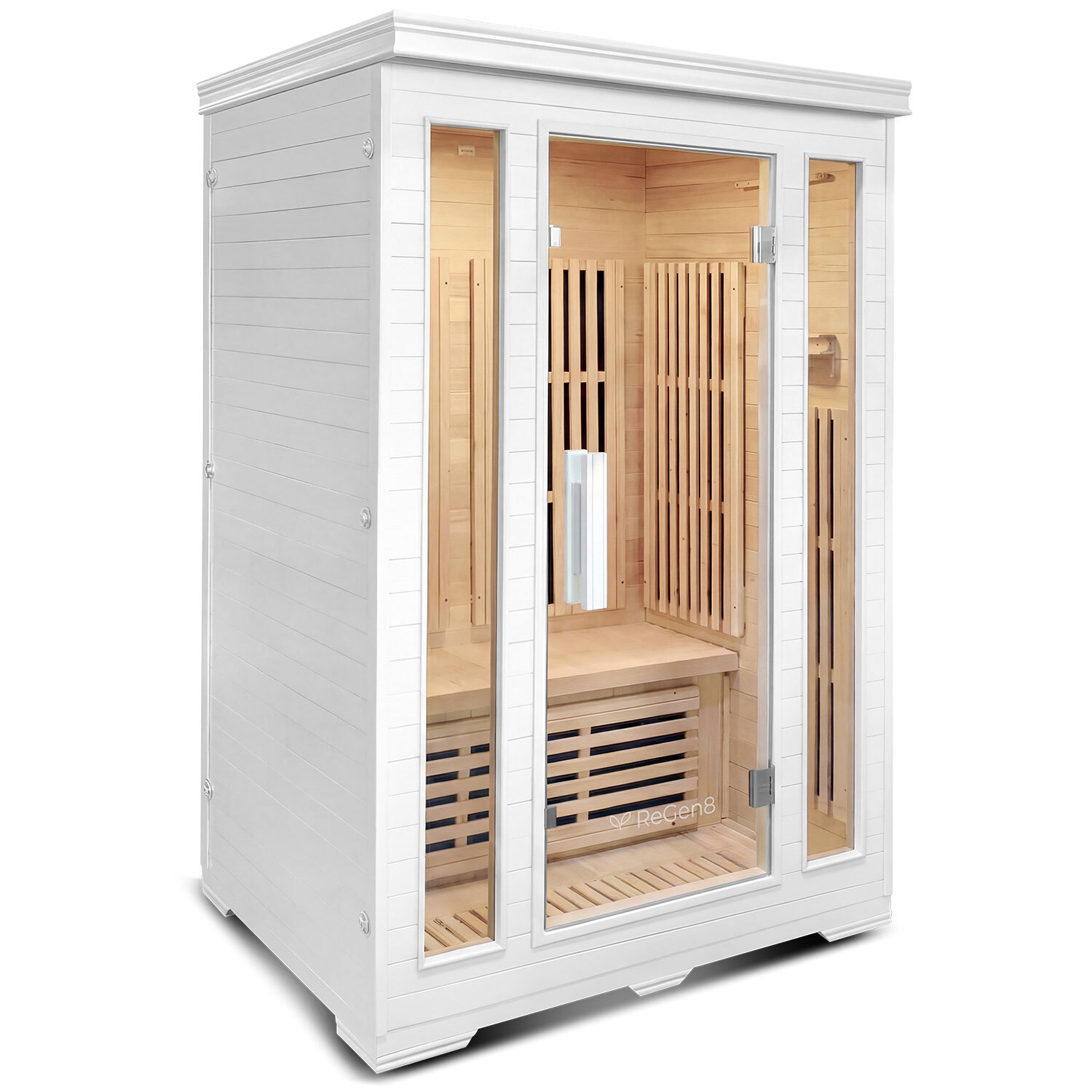190cm Hestia Hemlock Wood Infrared Sauna