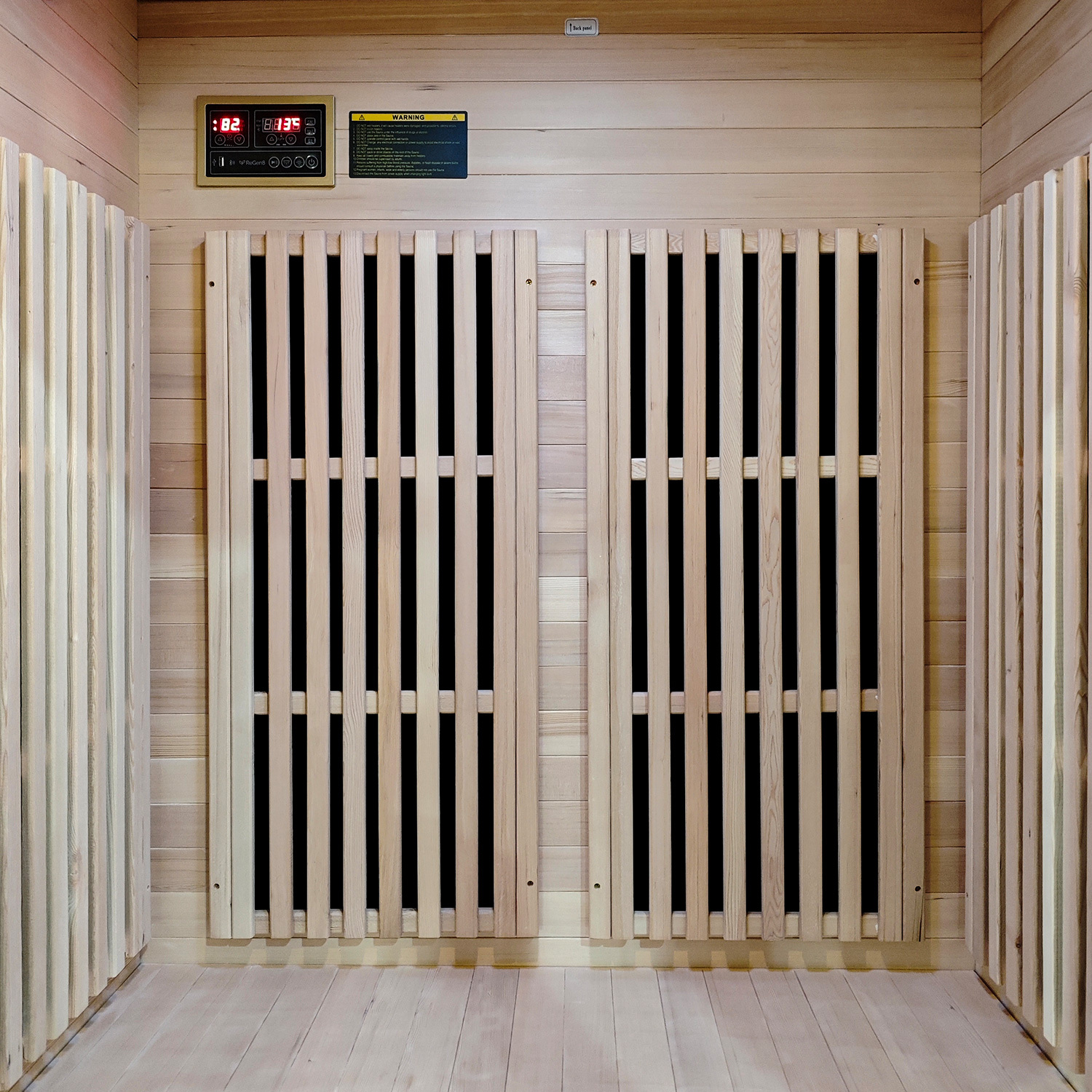 190cm Hestia Hemlock Wood Infrared Sauna