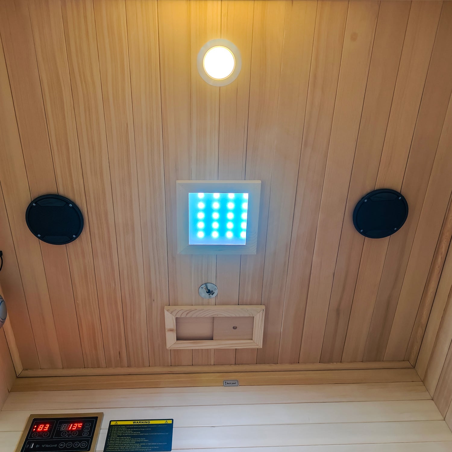 190cm Hestia Hemlock Wood Infrared Sauna
