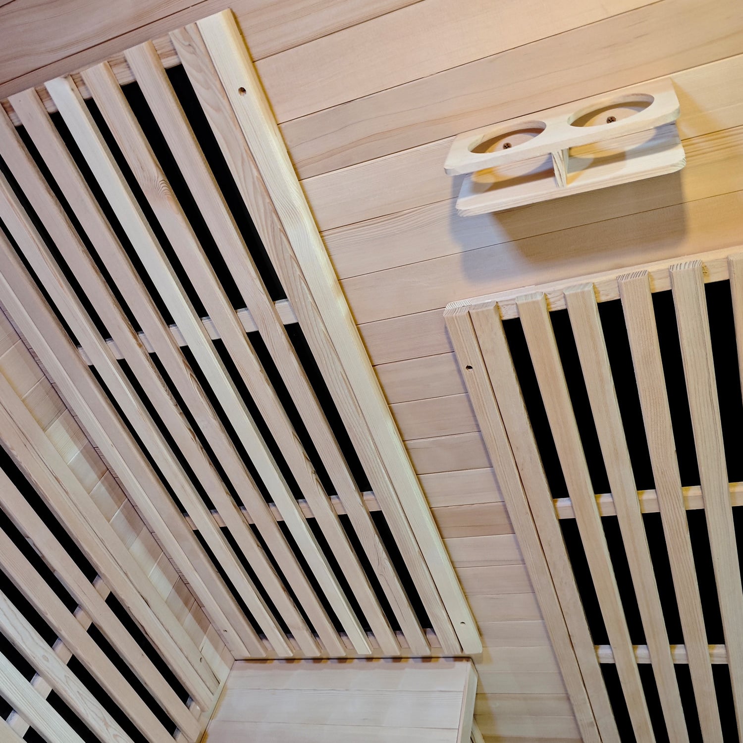 190cm Hestia Hemlock Wood Infrared Sauna