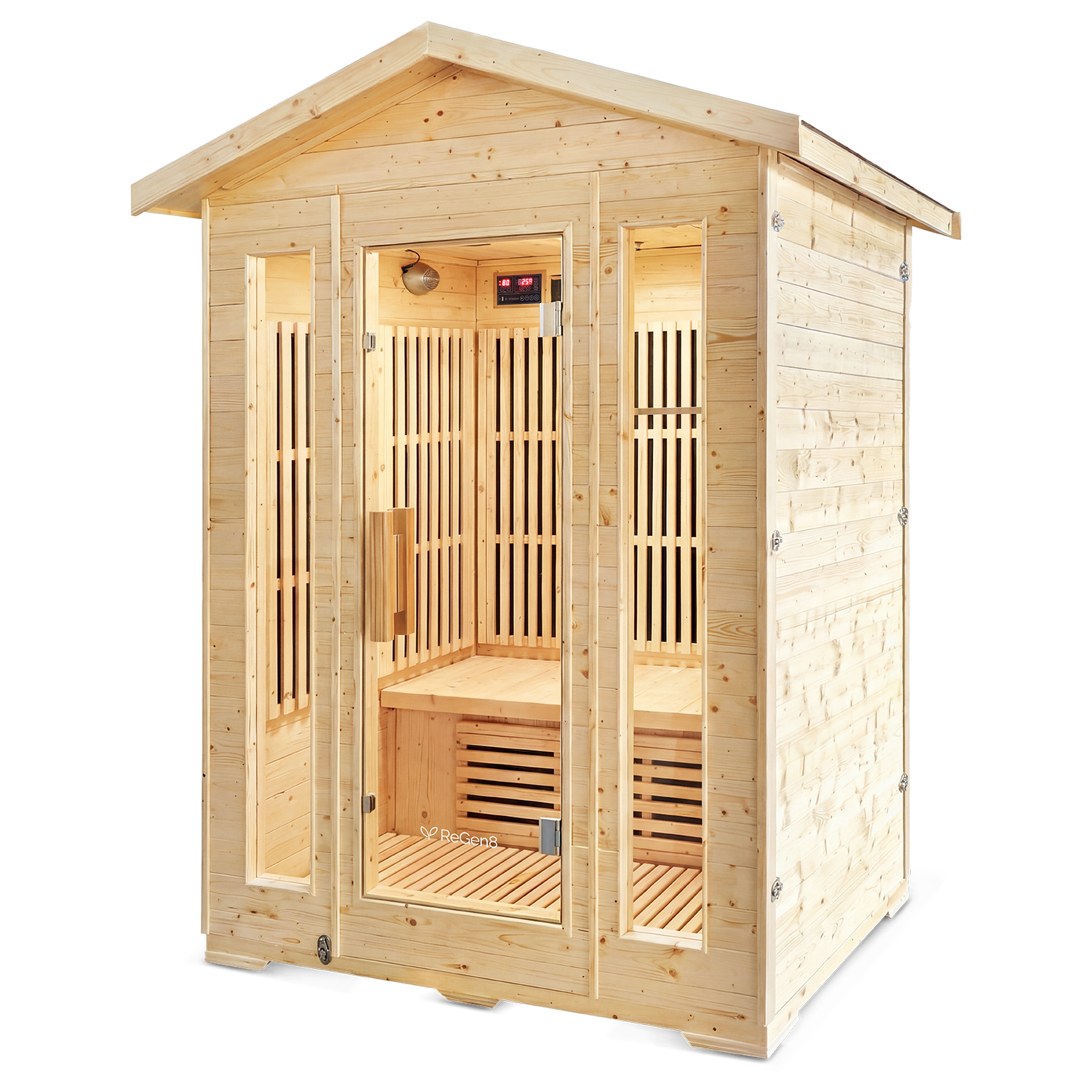 220cm Hestia Spruce Wood Infrared Sauna