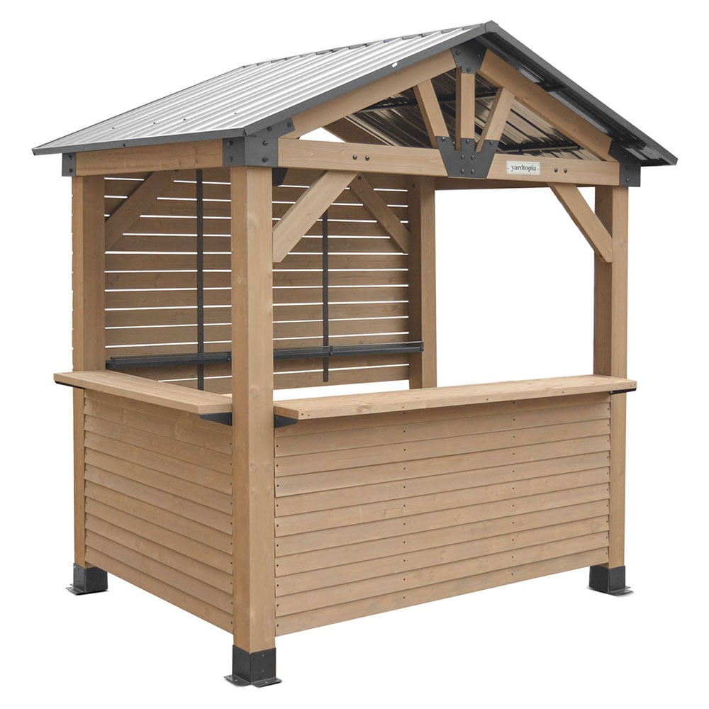 2.7m Ero Cedar Wood Gazebo Bar
