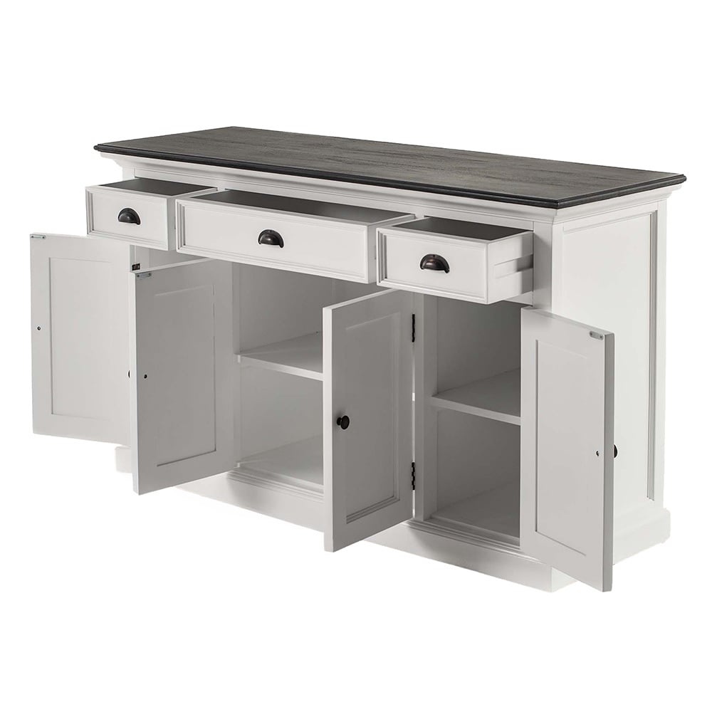 Halifax Contrast 3 Drawer 4 Door Sideboard