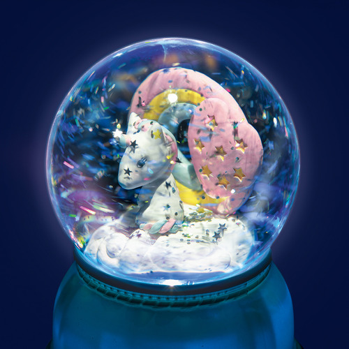 Djeco Kids' Unicorn Snow Globe Night Light Temple & ster