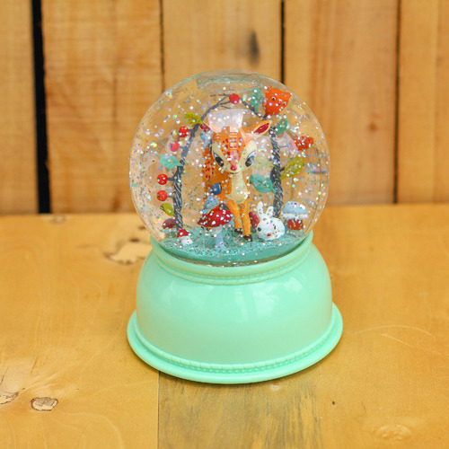 Djeco Kids' Fawn Snow Globe Night Light Temple & ster