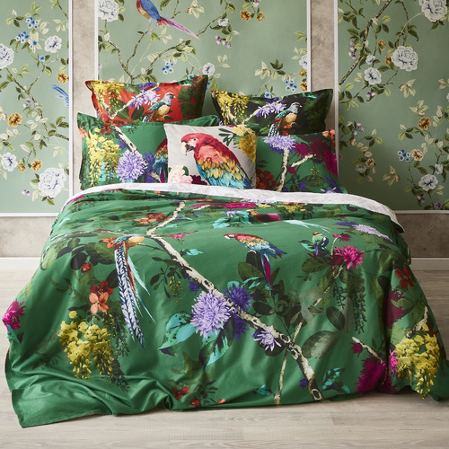 Luxotic Jade Chintz Cotton Quilt Cover Set 