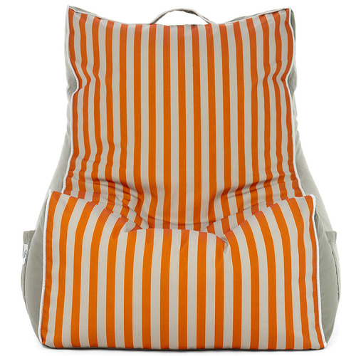Vertical Striped Coastal Lounge Beanbag Cover