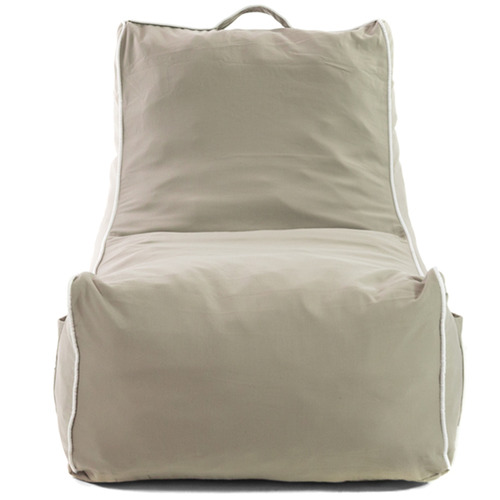 Grey Coastal Lounge Beanbag Cover