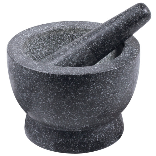 Grey 17cm Granite Mortar & Pestle