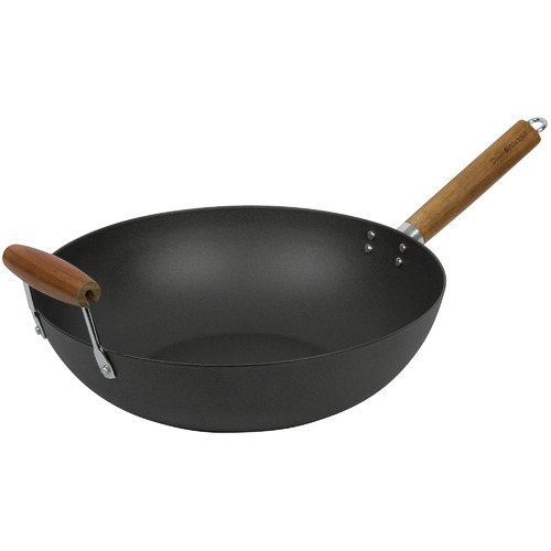 Lotus Rock 35cm Carbon Steel Non-Stick Wok