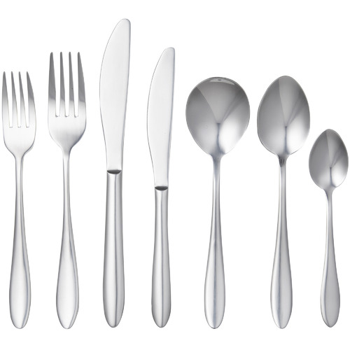 56 Piece Silver Cardinale Stainless Steel Cutlery Set