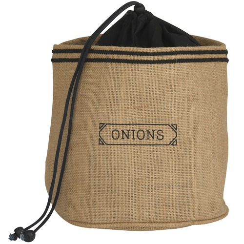 Brown Jute & Cotton Onion Sack